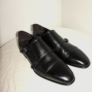 Bruno Magli Dali Leather Dual-Strap Monk Shoes - Never Worn